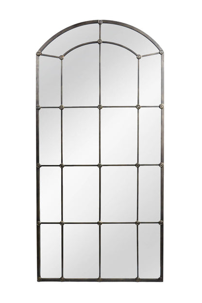 Arched Industrial Grid Wall Mirror - Nuvé