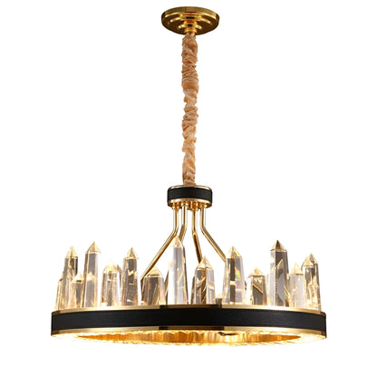 Argus Round Crystal Chandelier - Nuvé