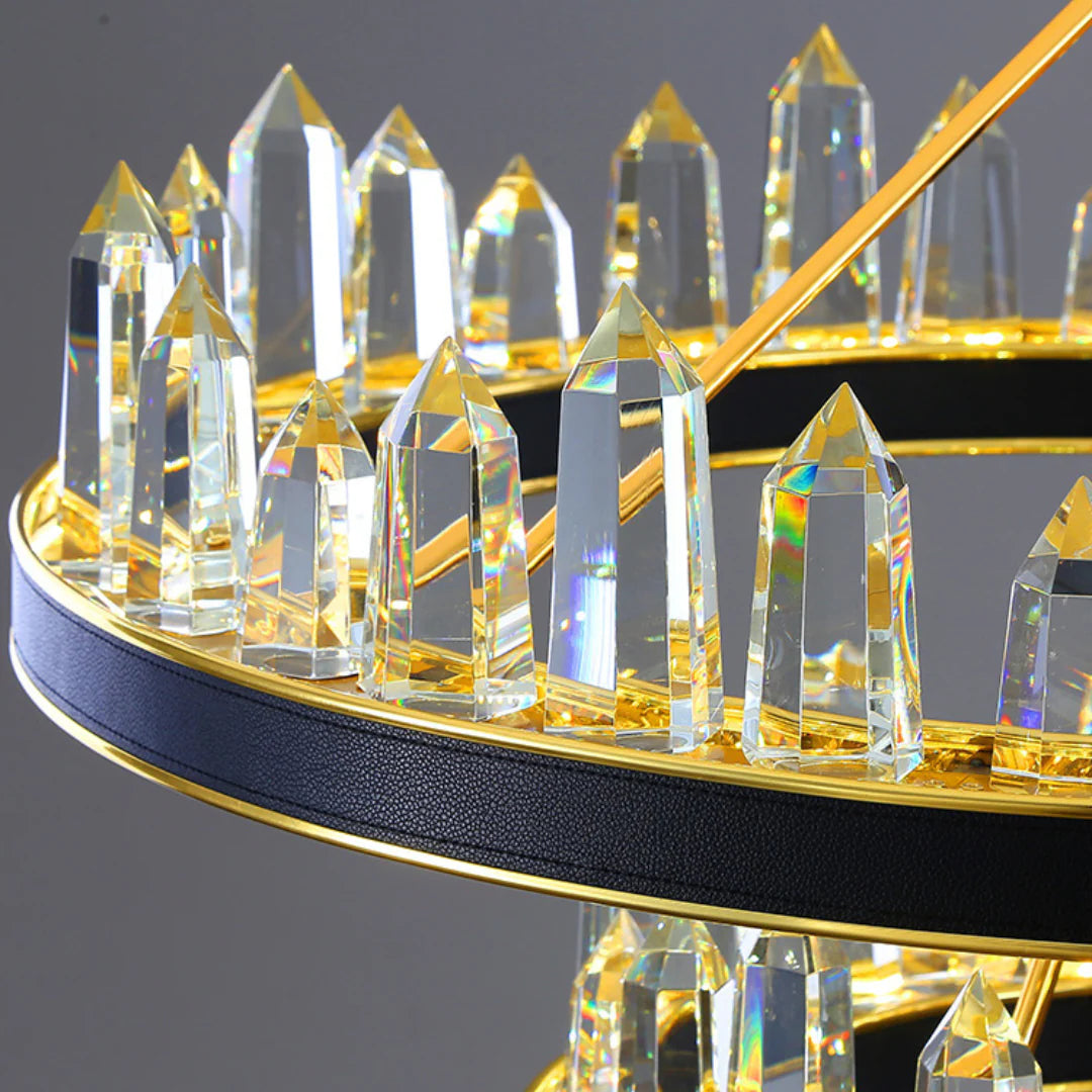 Argus Round Crystal Chandelier - Nuvé