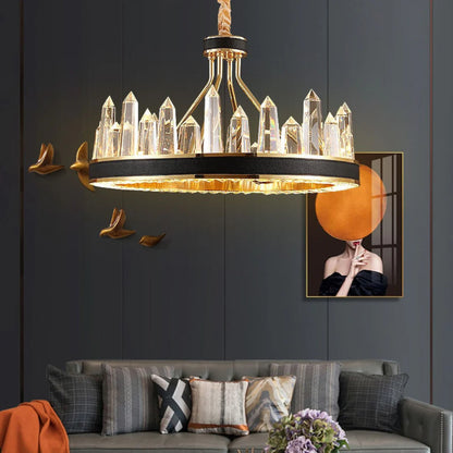 Argus Round Crystal Chandelier - Nuvé