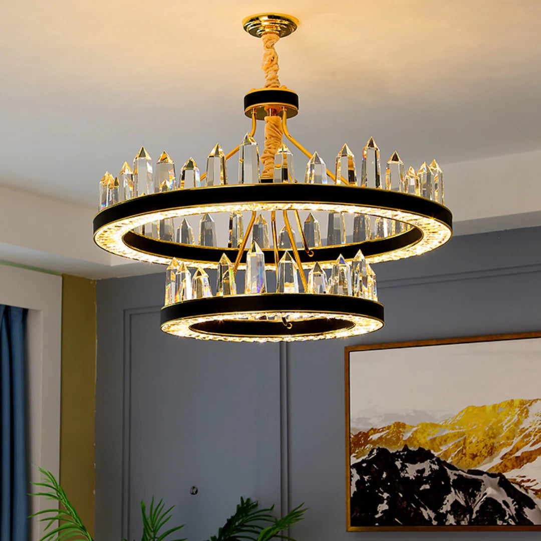 Argus Round Crystal Chandelier - Nuvé