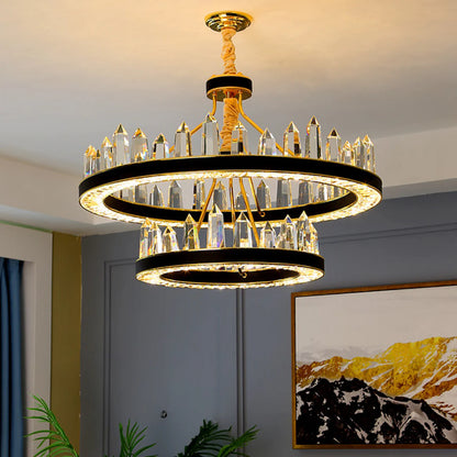 Argus Round Crystal Chandelier - Nuvé
