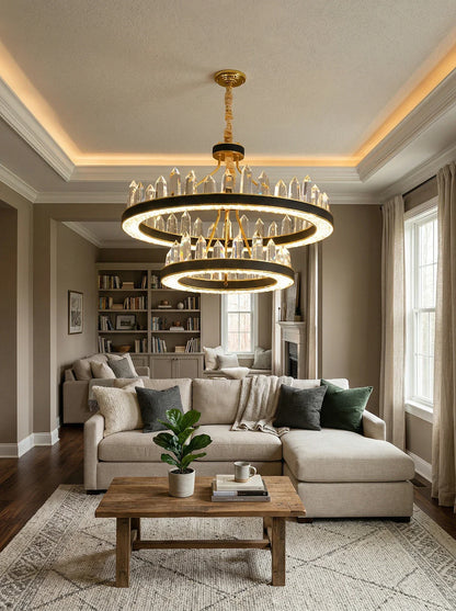 Argus Round Crystal Chandelier