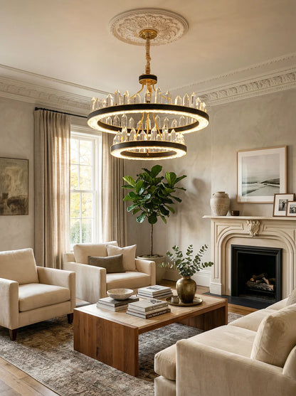 Argus Round Crystal Chandelier