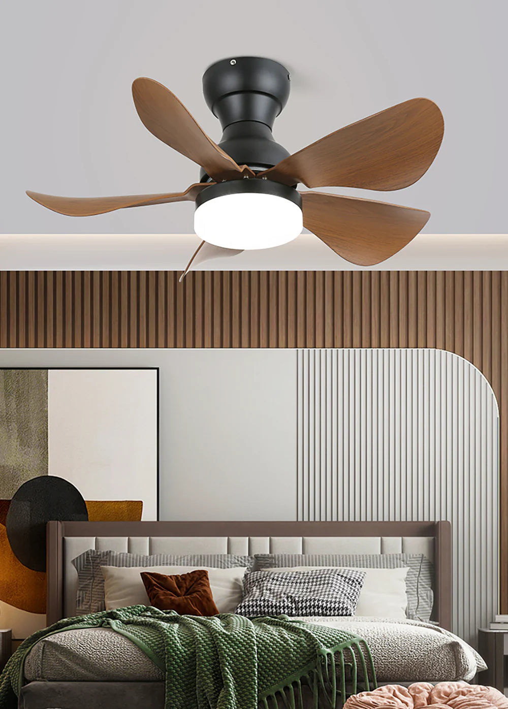 Arilia Small Blade Ceiling Fan Light - Nuvé