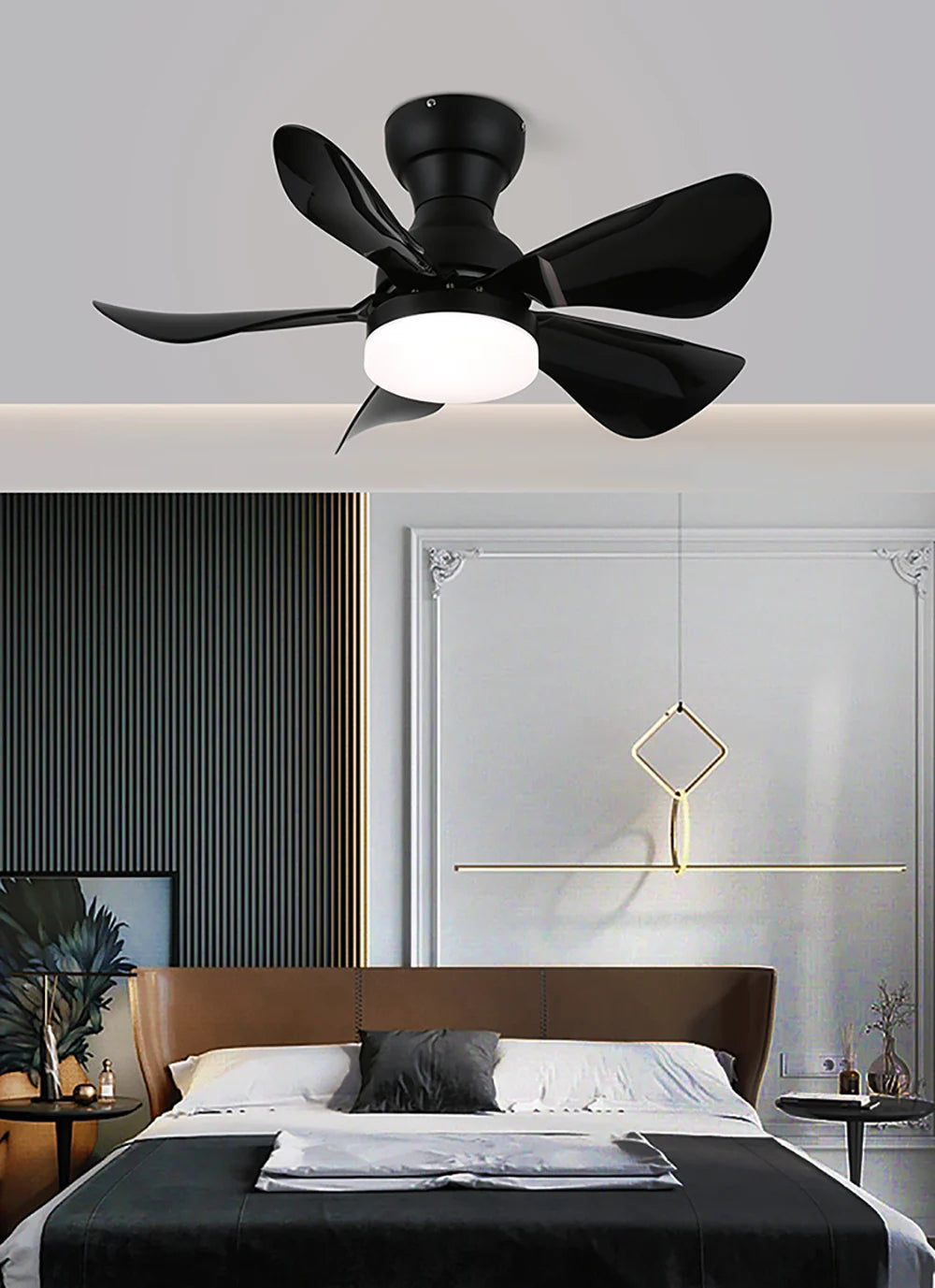 Arilia Small Blade Ceiling Fan Light - Nuvé