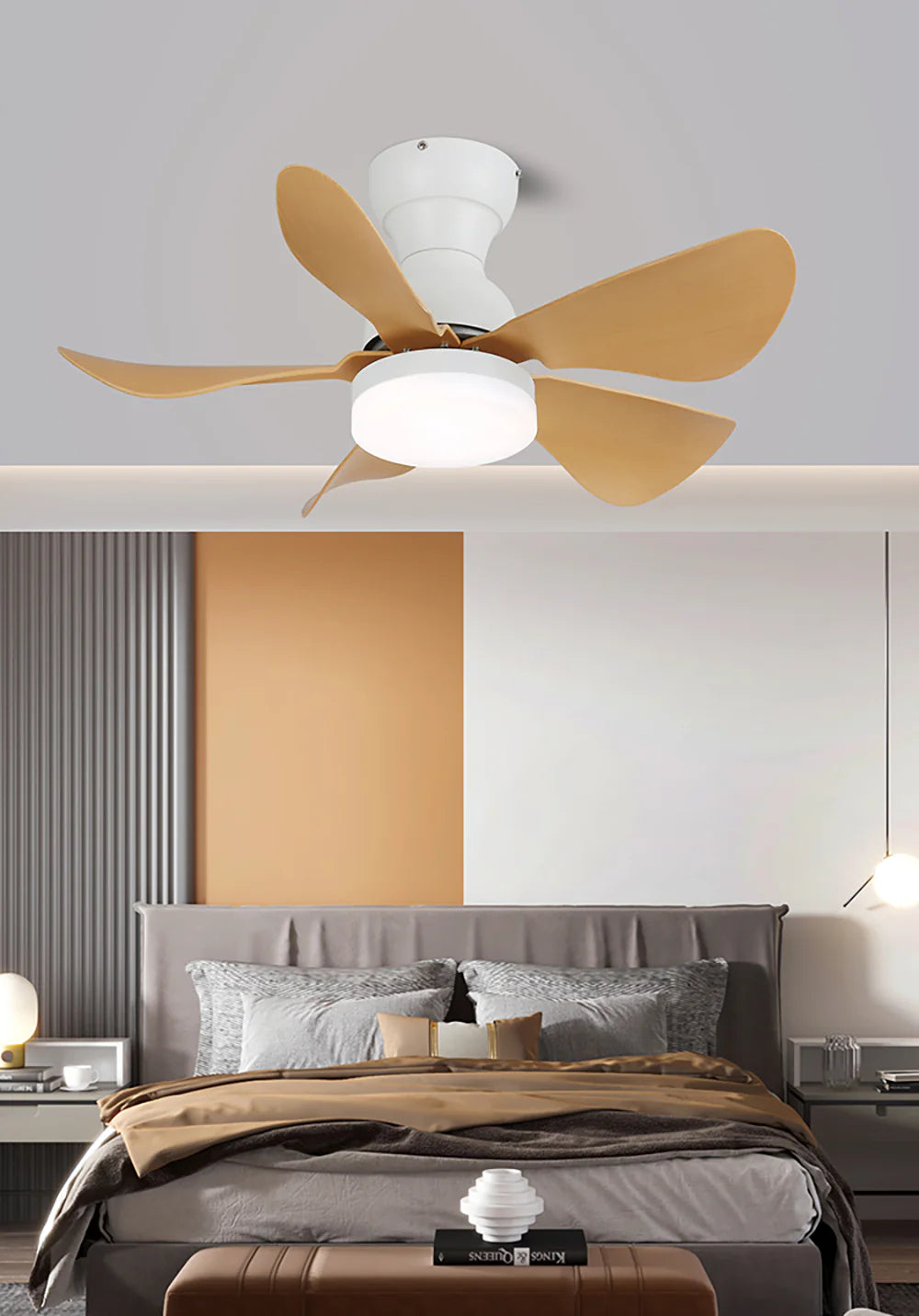 Arilia Small Blade Ceiling Fan Light - Nuvé