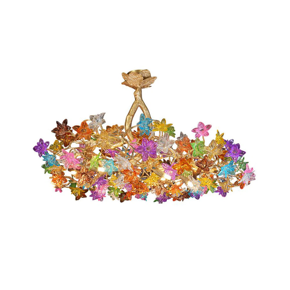 Art Stained Glass Tree Branch Chandelier - Nuvé