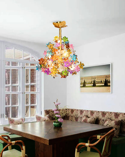 Art Stained Glass Tree Branch Chandelier - Nuvé