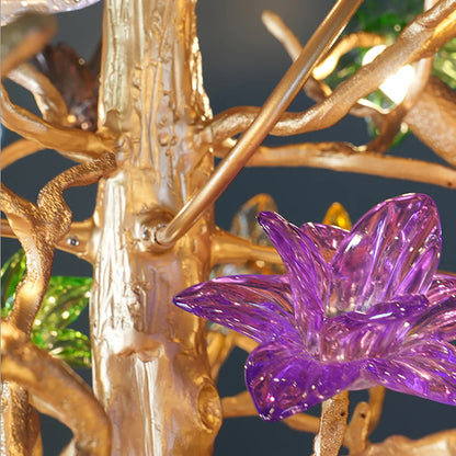 Art Stained Glass Tree Branch Chandelier - Nuvé