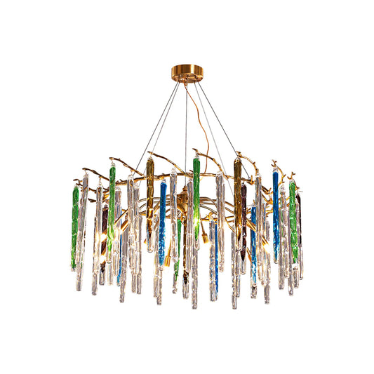 Artistic Branch Colorful Glass Drop Chandelier - Nuvé