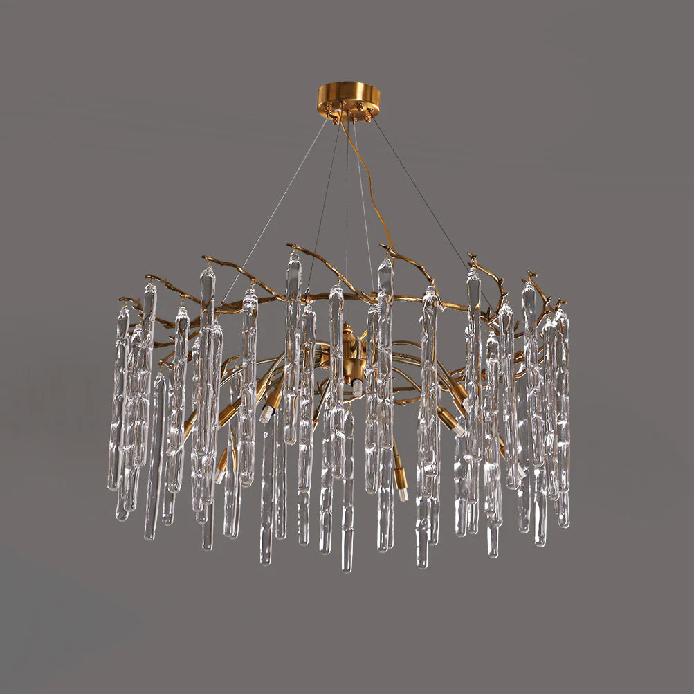 Artistic Branch Colorful Glass Drop Chandelier - Nuvé