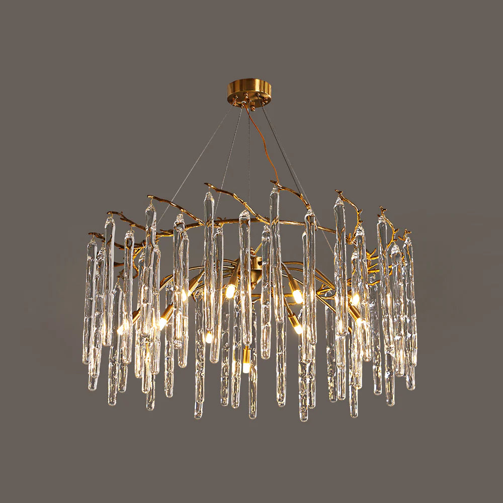 Artistic Branch Colorful Glass Drop Chandelier - Nuvé