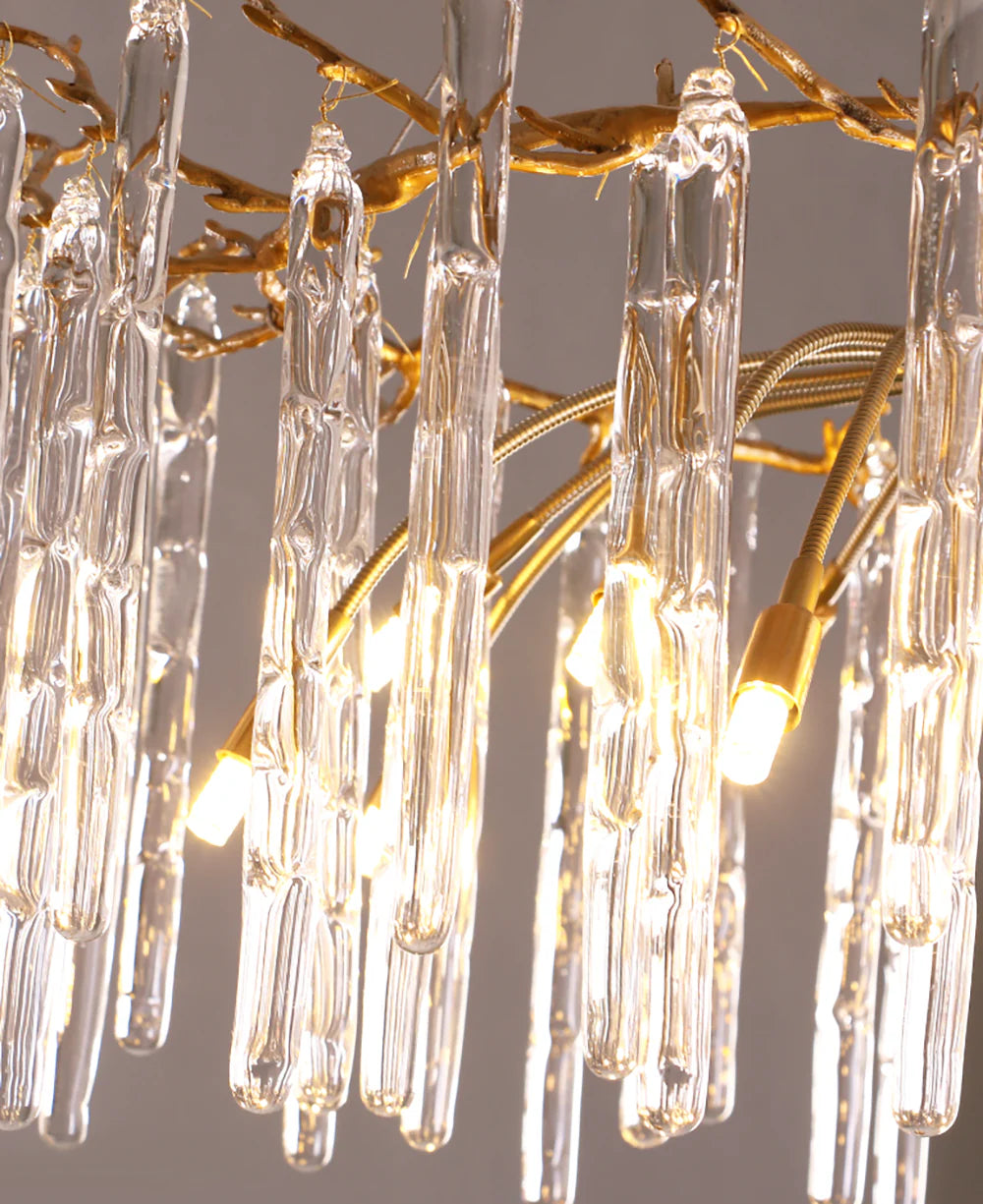 Artistic Branch Colorful Glass Drop Chandelier - Nuvé