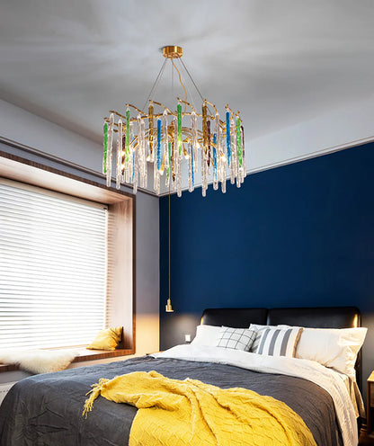 Artistic Branch Colorful Glass Drop Chandelier - Nuvé