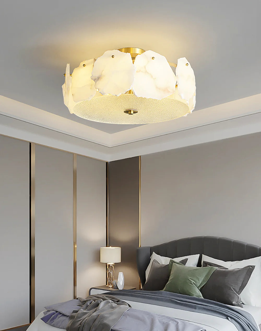 Artze Alabaster Ceiling Light - Nuvé