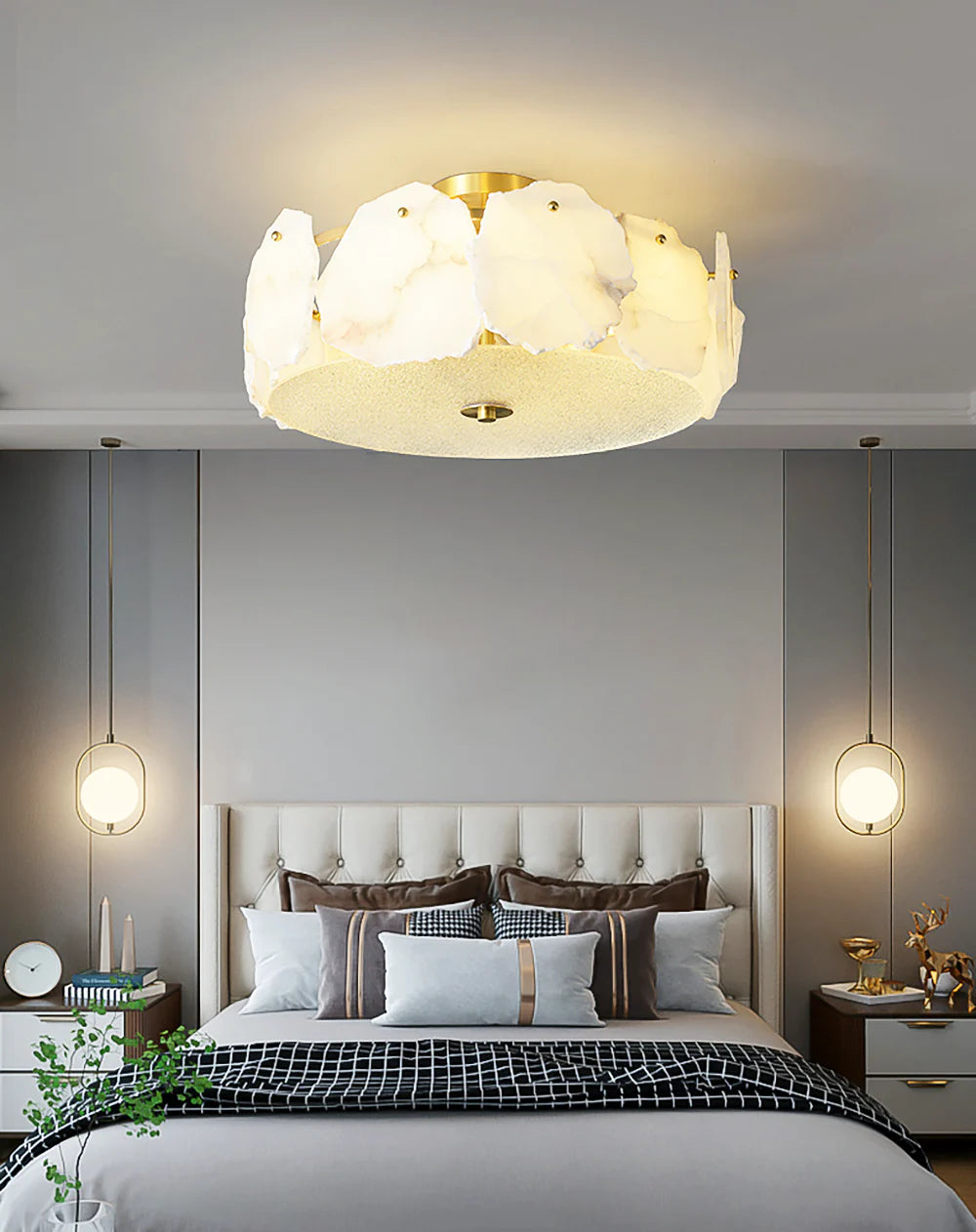 Artze Alabaster Ceiling Light - Nuvé