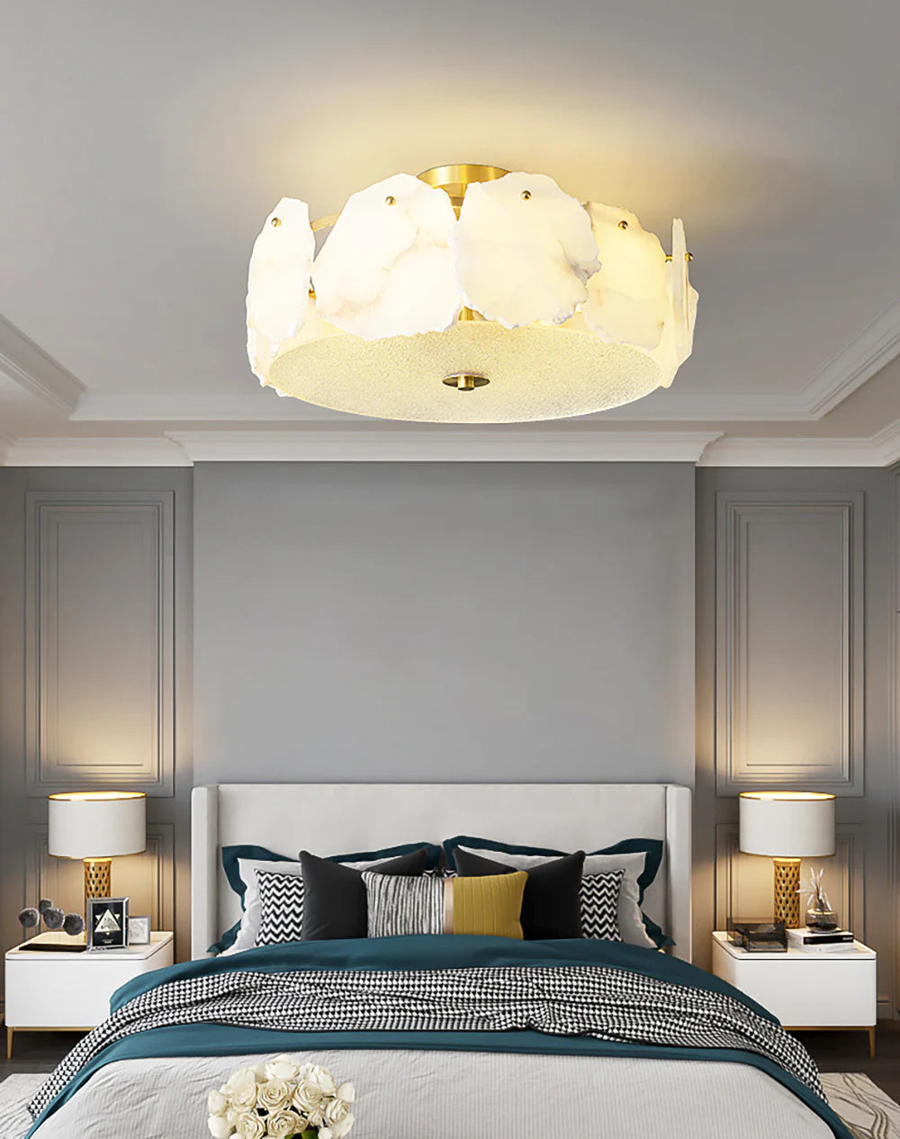 Artze Alabaster Ceiling Light - Nuvé