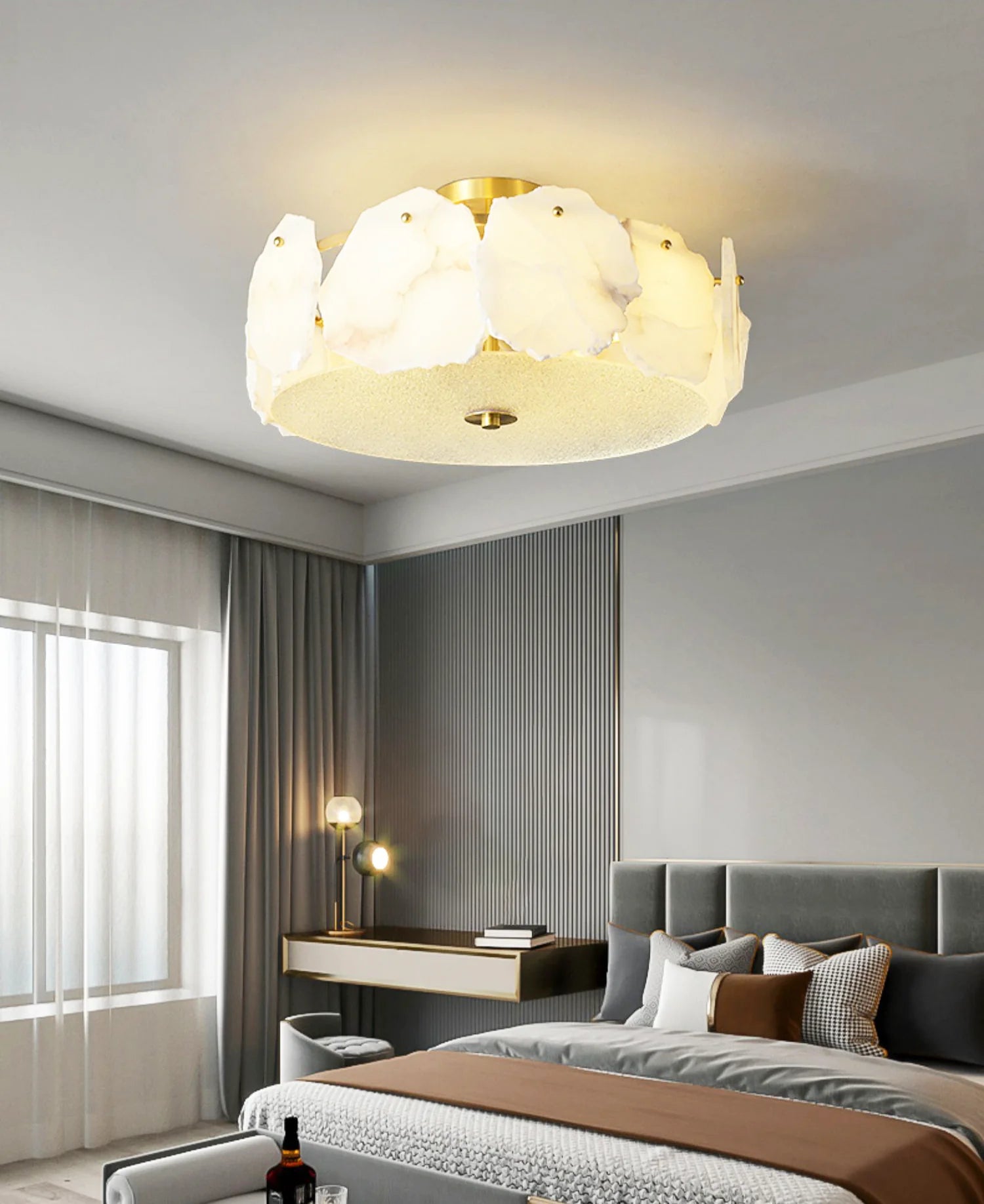 Artze Alabaster Ceiling Light - Nuvé