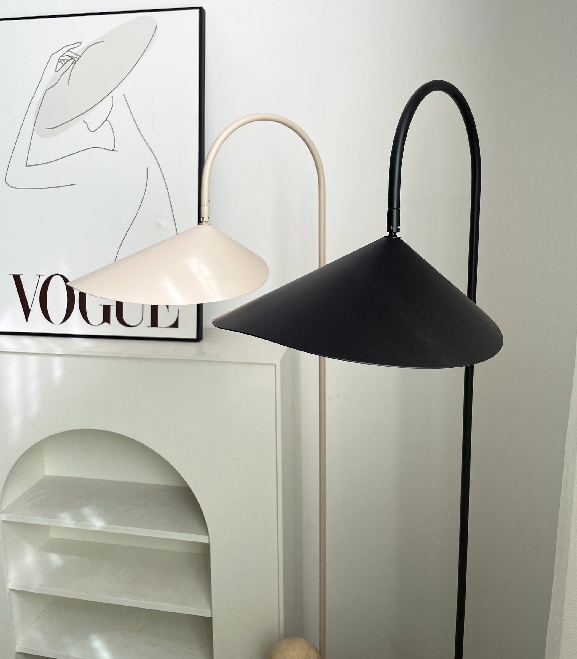 Arum Marble Floor Lamp - Nuvé