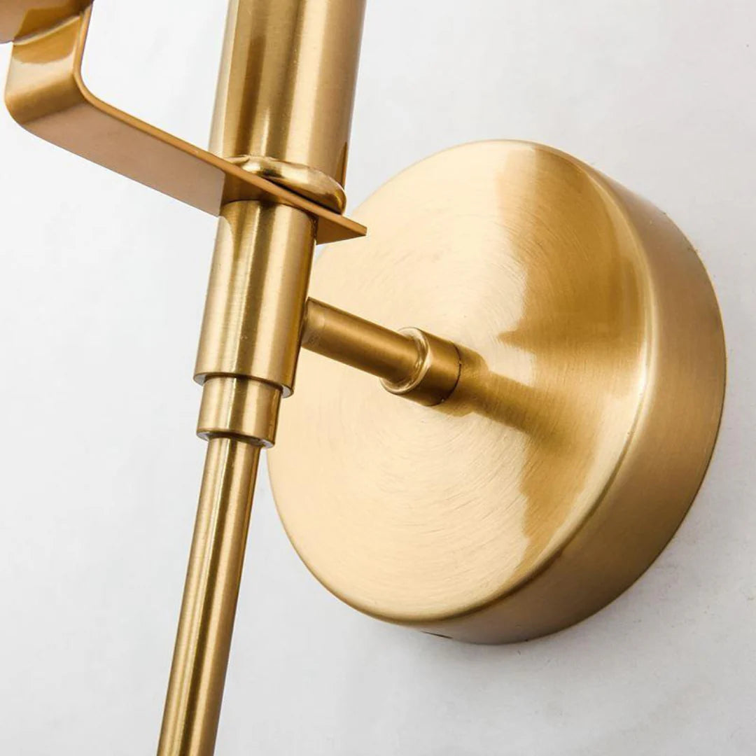 Alabaster Ava Brass Wall Lamp - Nuvé