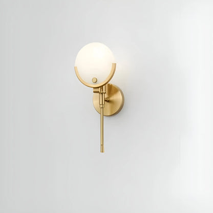 Alabaster Ava Brass Wall Lamp - Nuvé