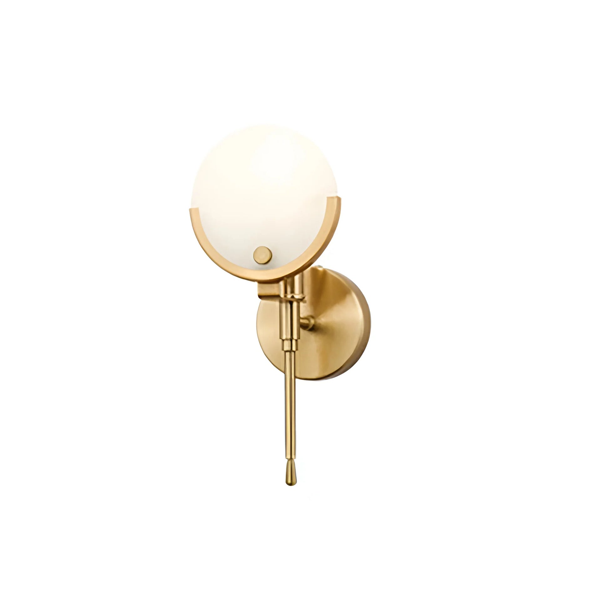 Alabaster Ava Brass Wall Lamp - Nuvé
