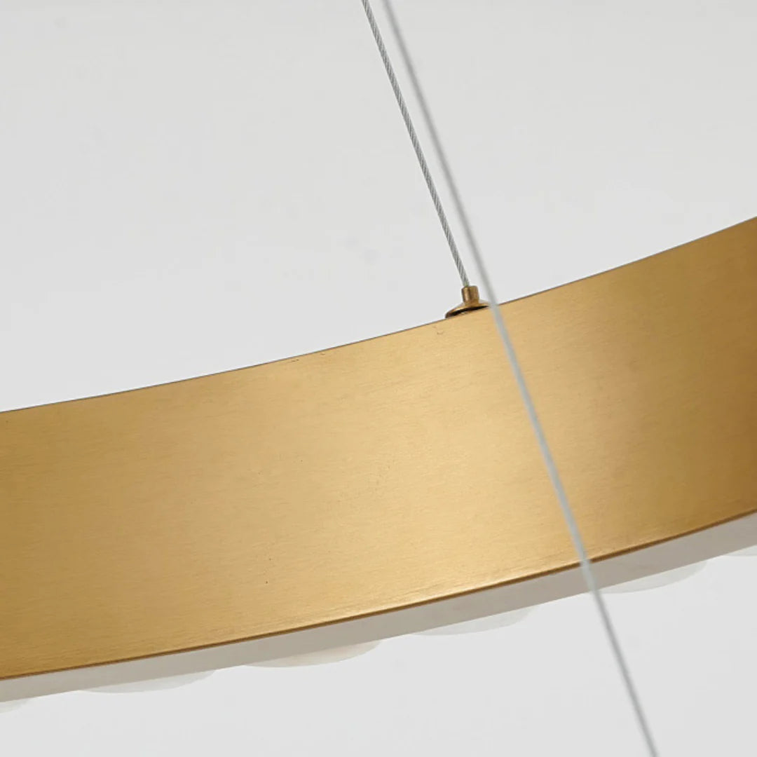 Alabaster Avalon Halo Chandelier - Nuvé