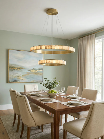 Alabaster Avalon Halo Chandelier