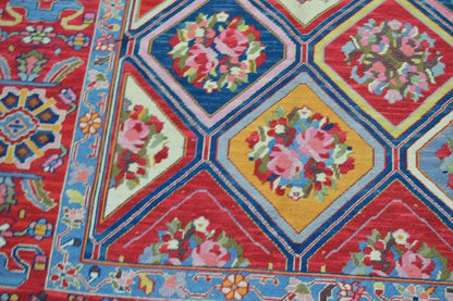 Handwoven Nourison Soumak SK43 Multicolor Area Rug – 8'5" x 11'7" – Professionally Cleaned - Nuvé