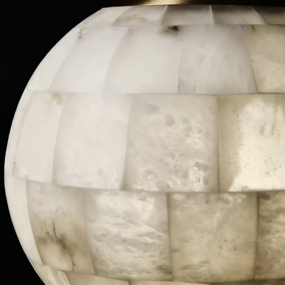 Ball Modern Alabaster Pendant Light - Nuvé