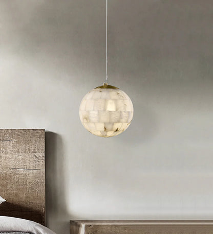 Ball Modern Alabaster Pendant Light - Nuvé