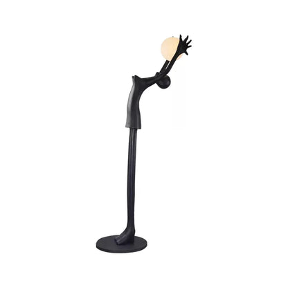 Ball Holding Sculpture Character Floor Lamp - Nuvé