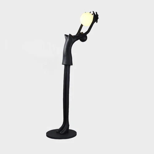 Ball Holding Sculpture Character Floor Lamp - Nuvé