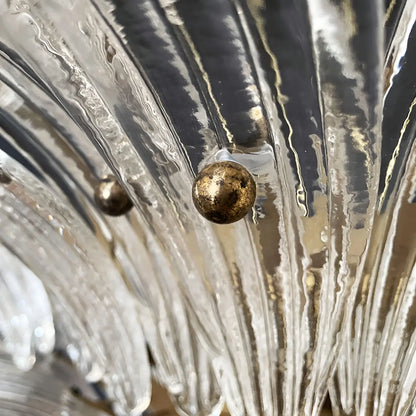 Beautifully Murano Palmette Transparent Chandelier - Nuvé