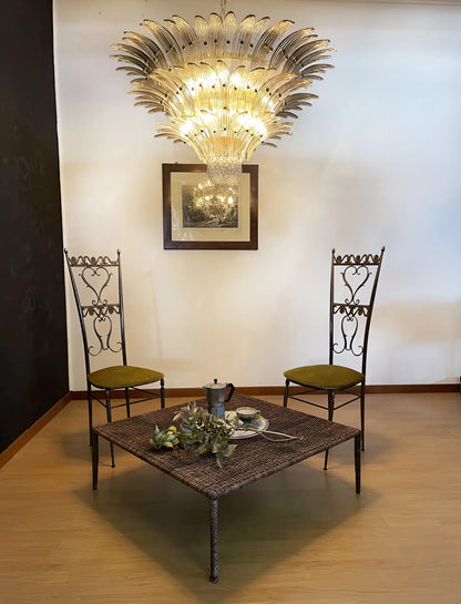 Beautifully Murano Palmette Smoked Chandelier - Nuvé