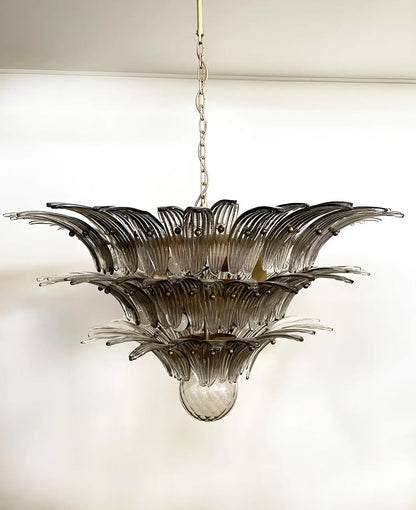Beautifully Murano Palmette Smoked Chandelier - Nuvé