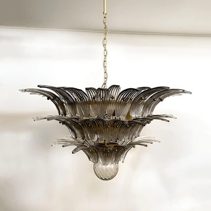 Beautifully Murano Palmette Smoked Chandelier - Nuvé