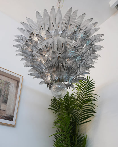 Beautifully Murano Palmette Smoked Chandelier - Nuvé