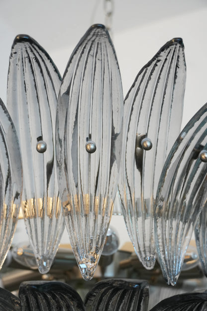 Beautifully Murano Palmette Smoked Chandelier - Nuvé