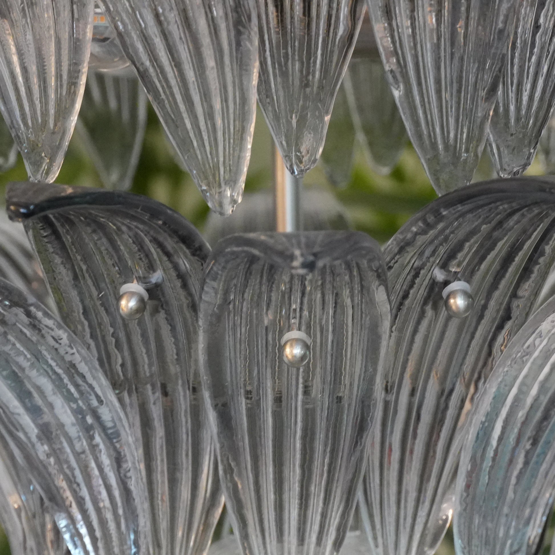 Beautifully Murano Palmette Smoked Chandelier - Nuvé