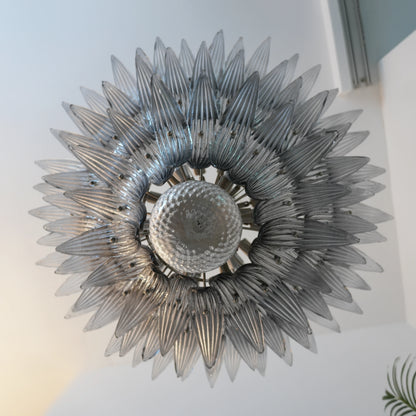 Beautifully Murano Palmette Smoked Chandelier - Nuvé