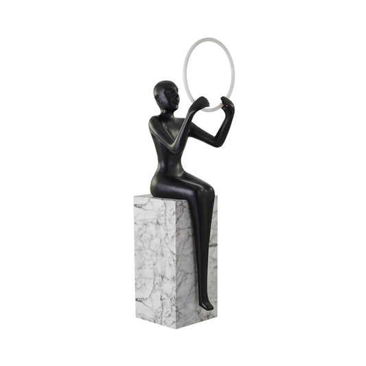 Bella Sitting Sculpture Floor Lamp - Nuvé