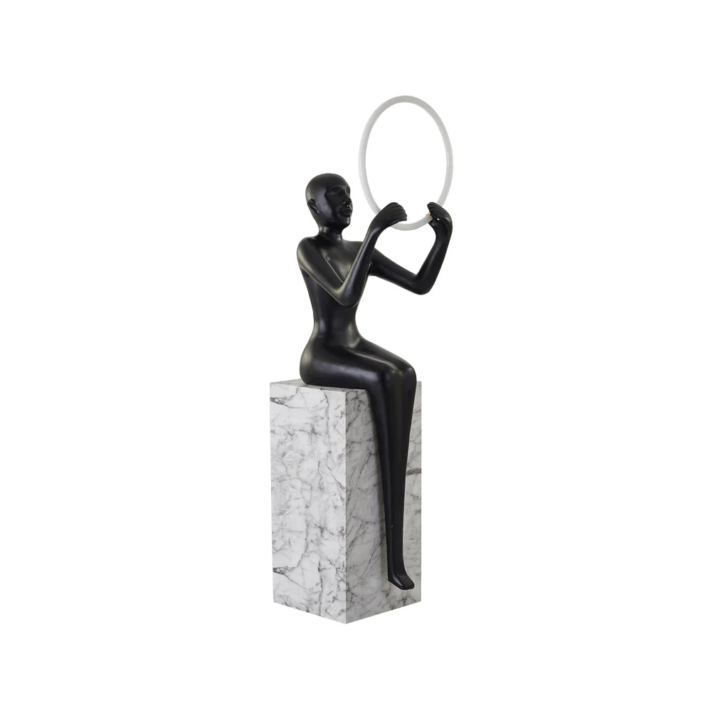 Bella Sitting Sculpture Floor Lamp - Nuvé