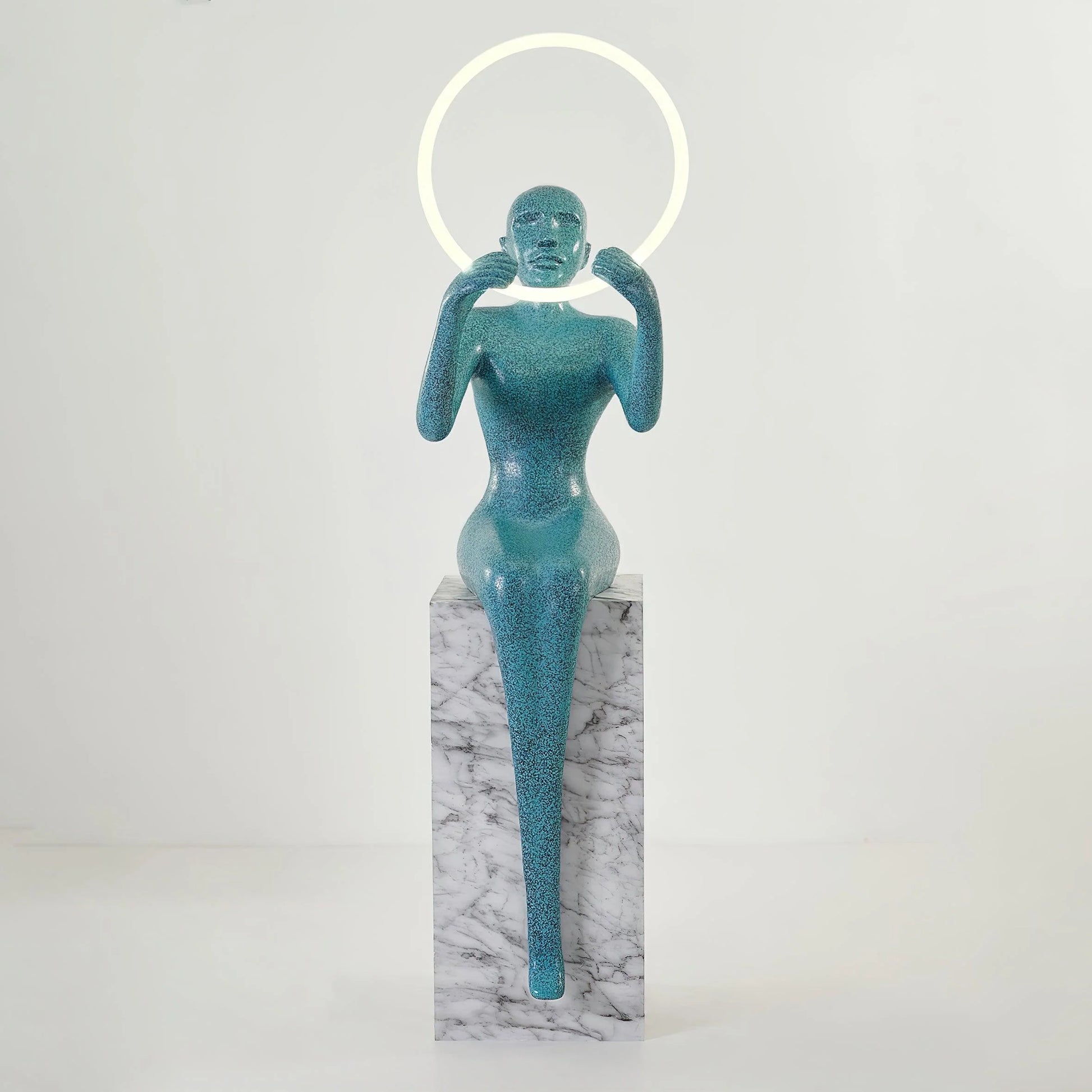 Bella Sitting Sculpture Floor Lamp - Nuvé