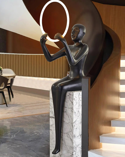 Bella Sitting Sculpture Floor Lamp - Nuvé