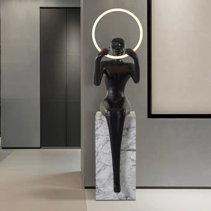 Bella Sitting Sculpture Floor Lamp - Nuvé