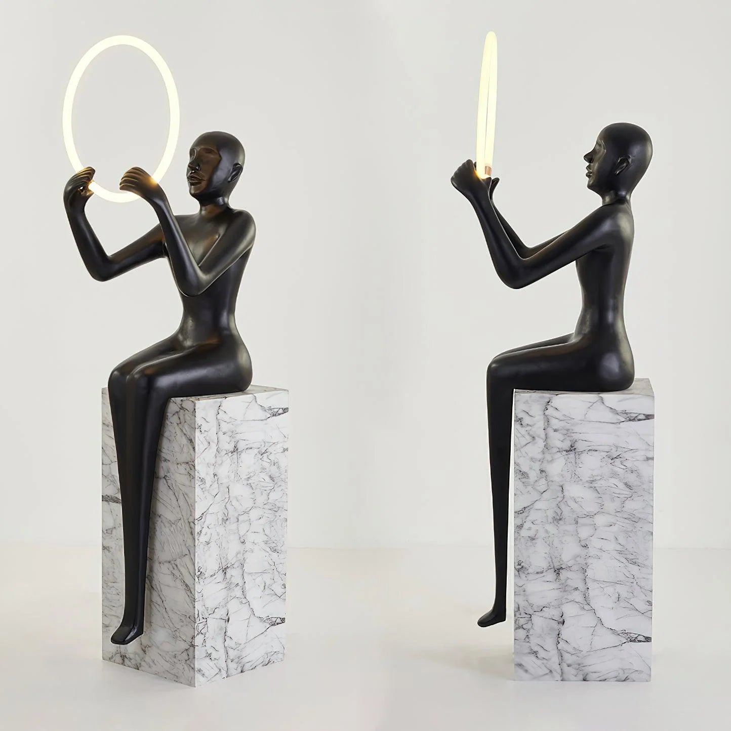 Bella Sitting Sculpture Floor Lamp - Nuvé