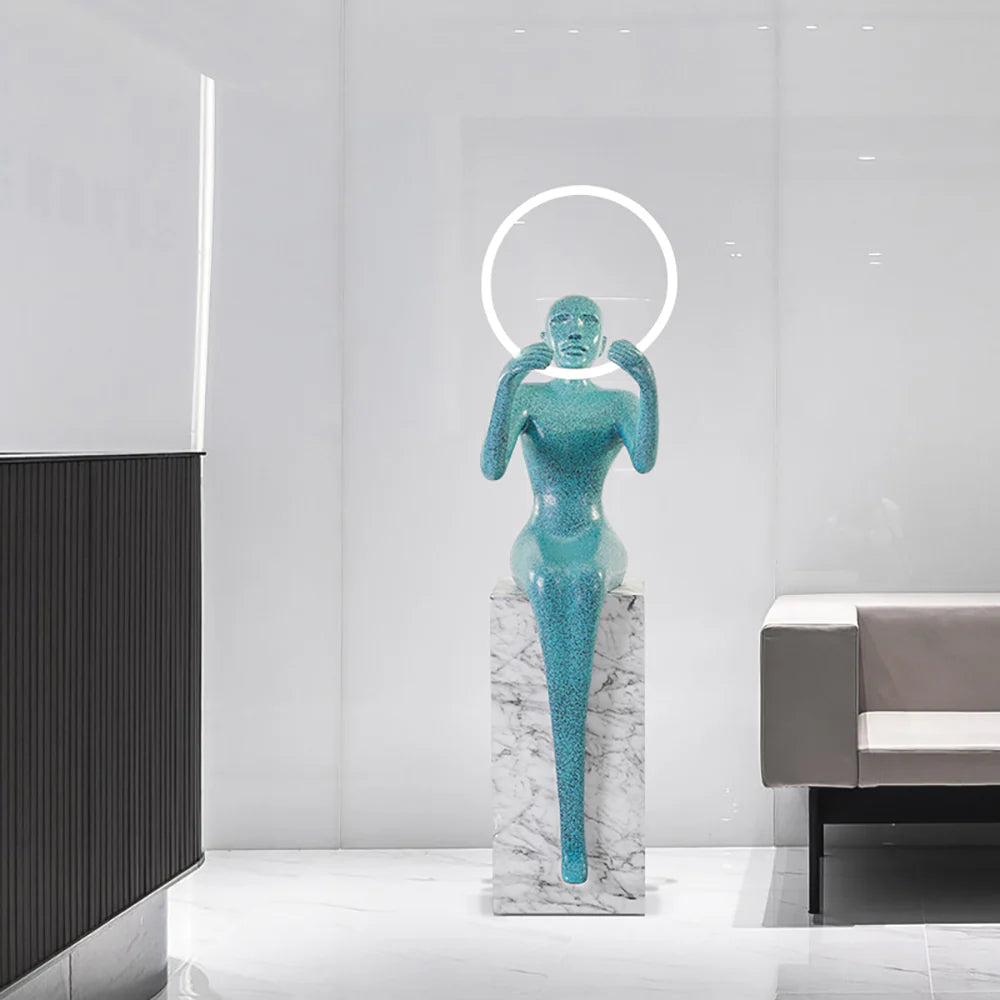 Bella Sitting Sculpture Floor Lamp - Nuvé