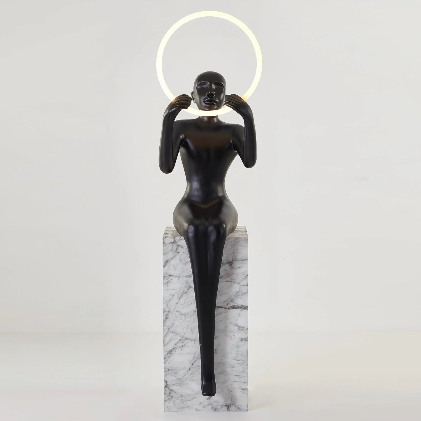 Bella Sitting Sculpture Floor Lamp - Nuvé